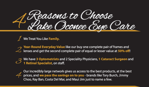 4 reasons to Choose Lake Oconee Eye Care